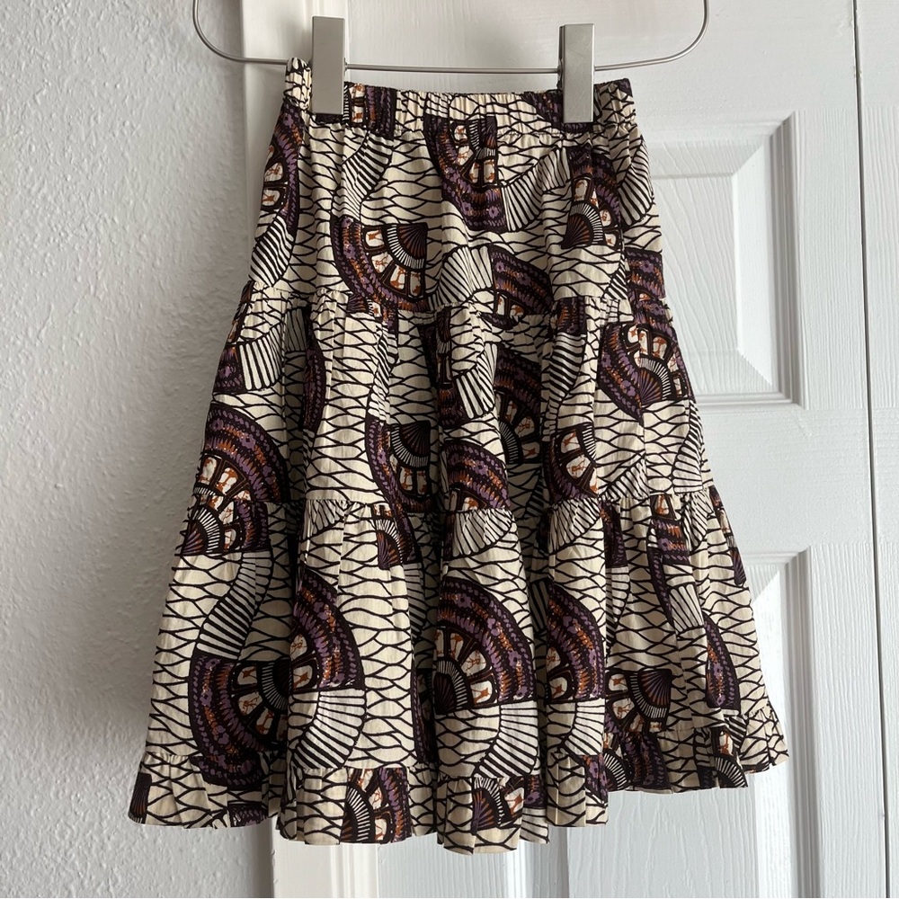 NWOT Ulla Johnson Printed Tiered Midi Maxi Skirt + dust bag